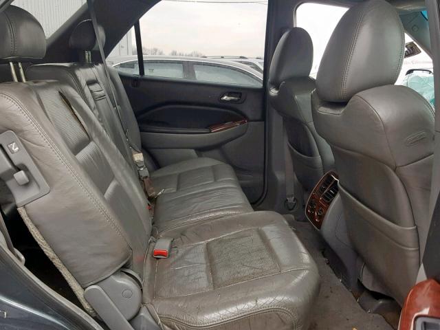 2HNYD18944H516101 - 2004 ACURA MDX TOURIN GRAY photo 6