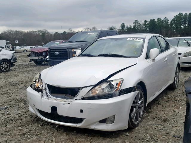 JTHBK262285064478 - 2008 LEXUS IS 250 WHITE photo 2