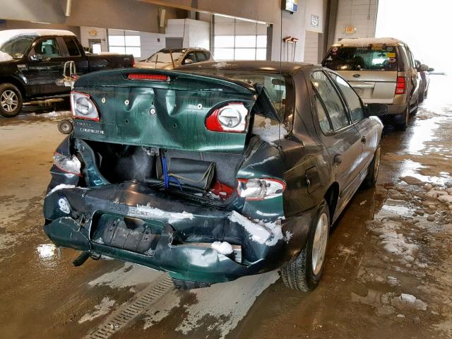 1G1JC52F547369050 - 2004 CHEVROLET CAVALIER GREEN photo 4