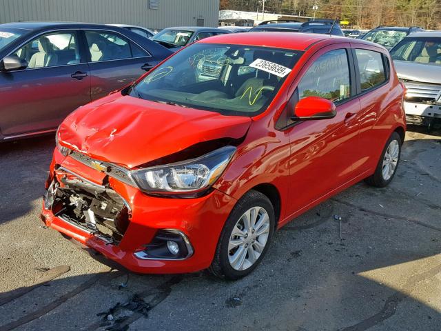 KL8CC6SA6HC755587 - 2017 CHEVROLET SPARK 1LT RED photo 2