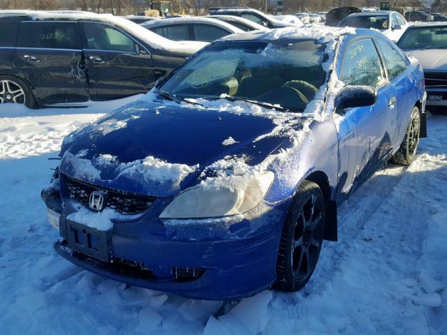 1HGEM22165L030008 - 2005 HONDA CIVIC DX V BLUE photo 2