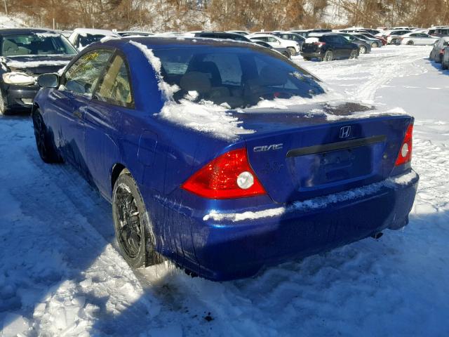 1HGEM22165L030008 - 2005 HONDA CIVIC DX V BLUE photo 3