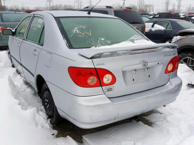 JTDBR32E470130933 - 2007 TOYOTA COROLLA CE 银色 照片 3