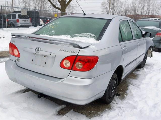 JTDBR32E470130933 - 2007 TOYOTA COROLLA CE 银色 照片 4