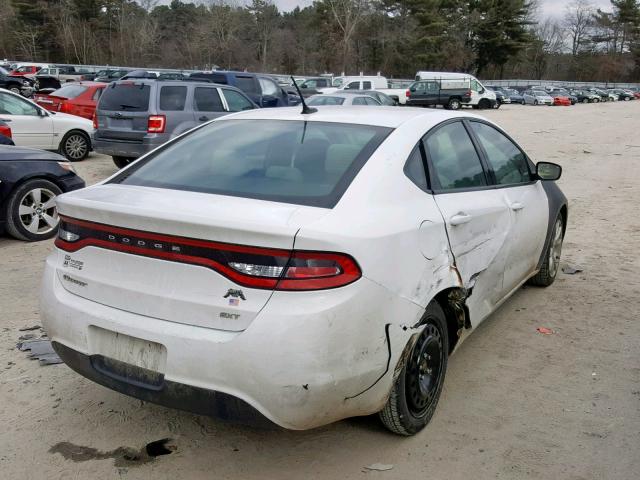 1C3CDFBA3DD170706 - 2013 DODGE DART SXT WHITE photo 4