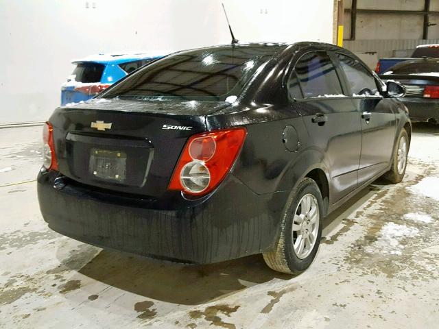 1G1JB5SH3C4141035 - 2012 CHEVROLET SONIC LS 黑色 照片 4