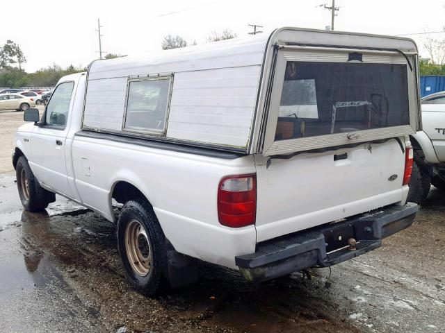 1FTYR10U12PB75644 - 2002 FORD RANGER WHITE photo 3