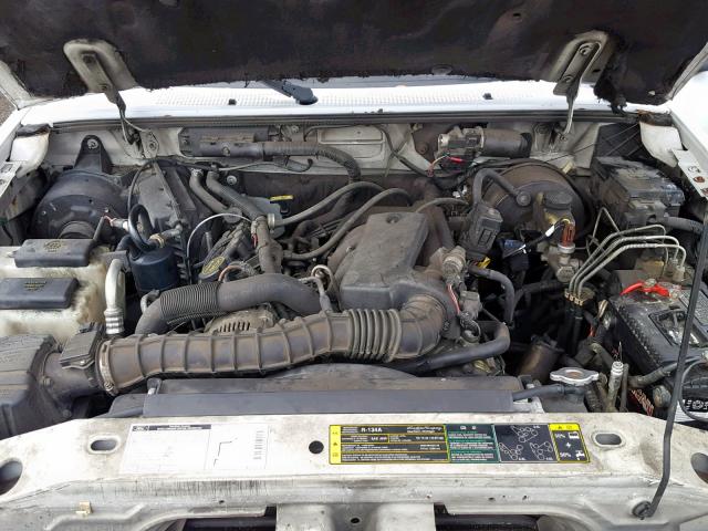 1FTYR10U12PB75644 - 2002 FORD RANGER WHITE photo 7