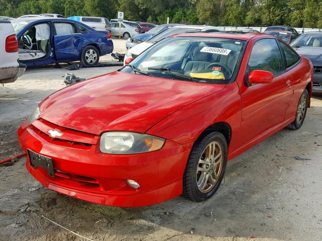 1G1JH12F737348788 - 2003 CHEVROLET CAVALIER L RED photo 2