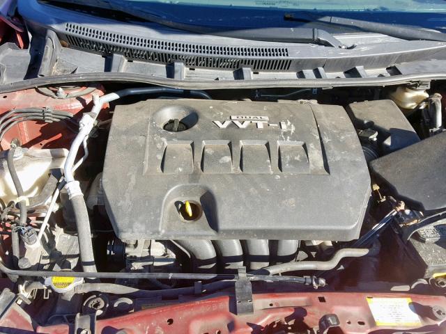1NXBU40EX9Z069019 - 2009 TOYOTA COROLLA BA RED photo 7