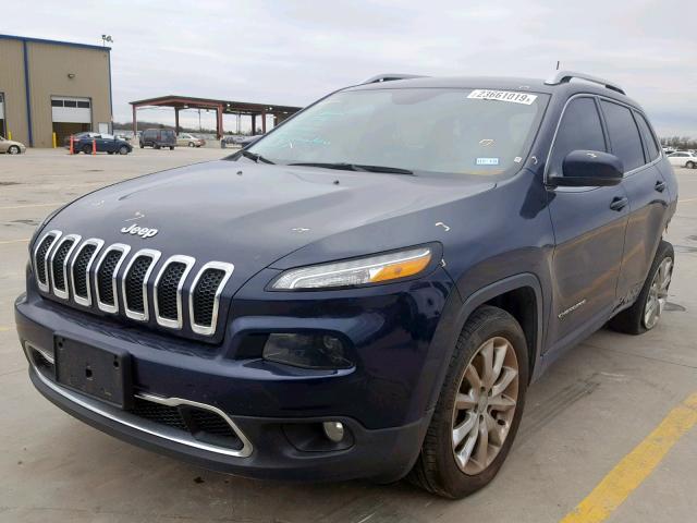 1C4PJLDS6GW259351 - 2016 JEEP CHEROKEE L BLUE photo 2