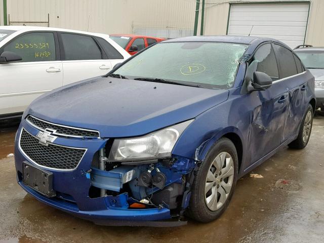 1G1PC5SH3C7362527 - 2012 CHEVROLET CRUZE LS BLUE photo 2