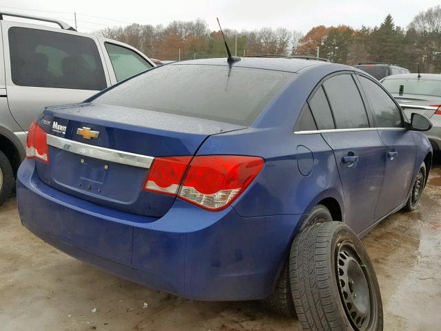 1G1PC5SH3C7362527 - 2012 CHEVROLET CRUZE LS BLUE photo 4