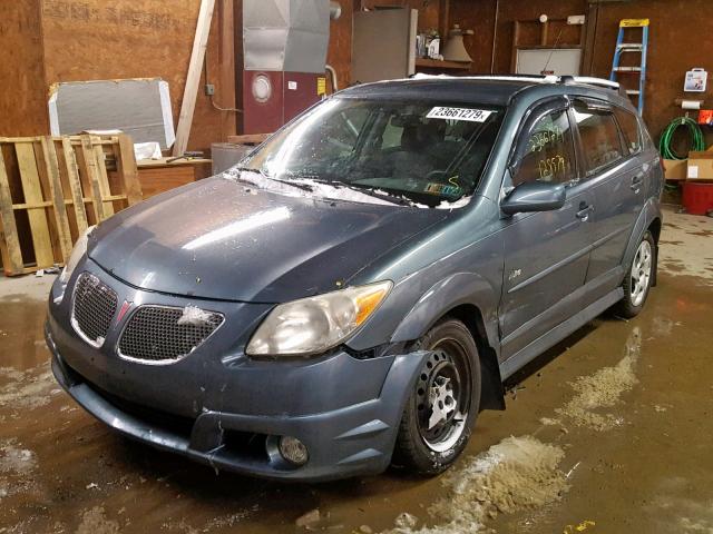 5Y2SL65886Z445981 - 2006 PONTIAC VIBE BLUE photo 2