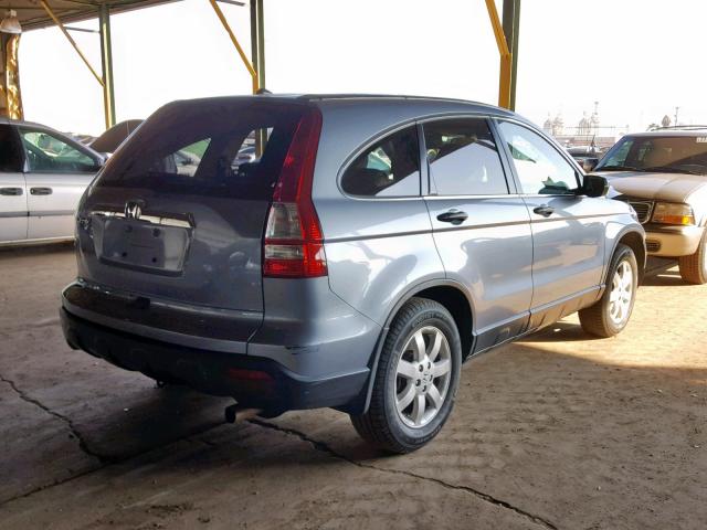 JHLRE38537C049943 - 2007 HONDA CR-V EX BLUE photo 4