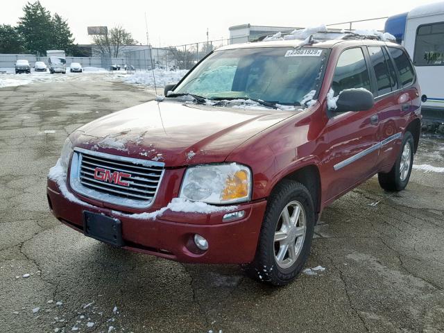 1GKDT13S282167573 - 2008 GMC ENVOY MAROON photo 2