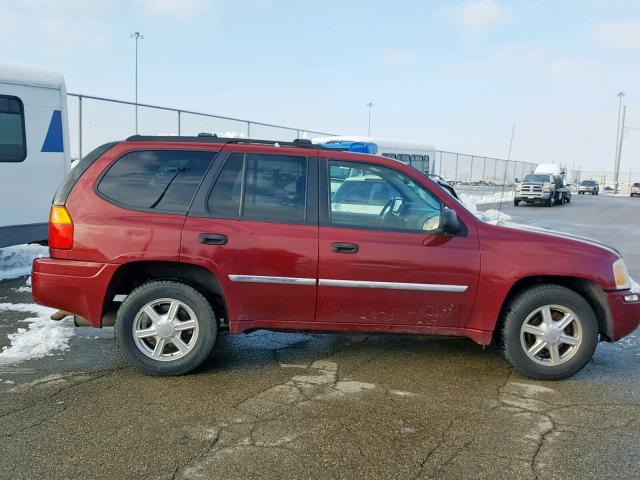 1GKDT13S282167573 - 2008 GMC ENVOY MAROON photo 9