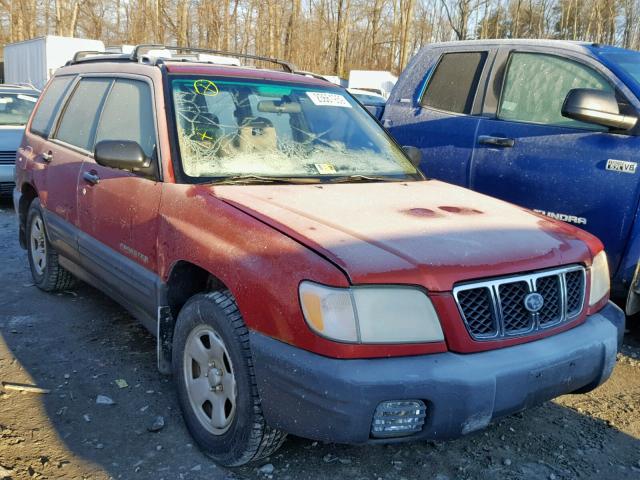 JF1SF63501G727266 - 2001 SUBARU FORESTER L RED photo 1