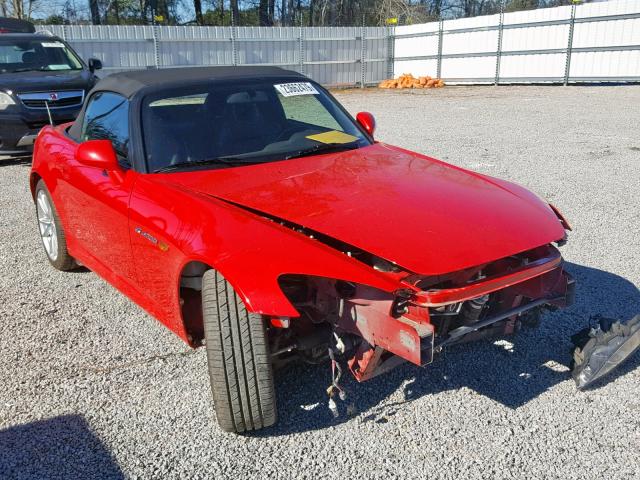 JHMAP21405S008347 - 2005 HONDA S2000 RED photo 1