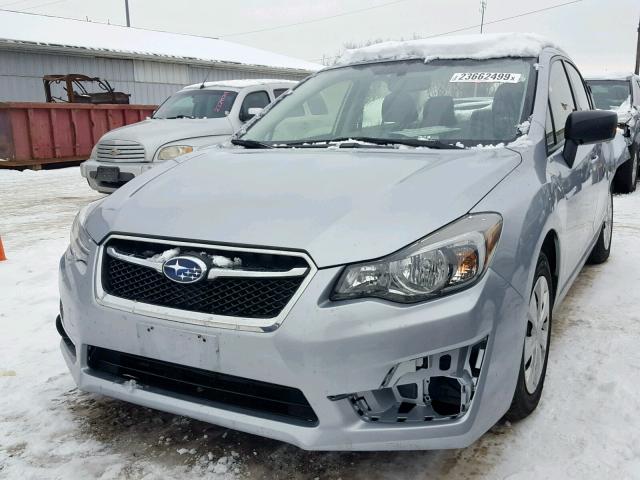 JF1GJAA68GH006098 - 2016 SUBARU IMPREZA SILVER photo 2