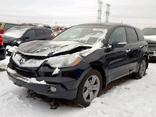 5J8TB18207A013937 - 2007 ACURA RDX BLACK photo 2