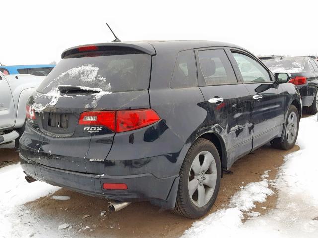 5J8TB18207A013937 - 2007 ACURA RDX BLACK photo 4