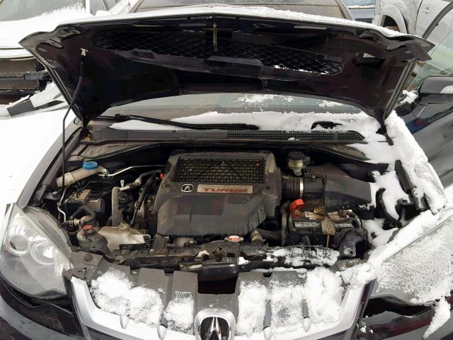 5J8TB18207A013937 - 2007 ACURA RDX BLACK photo 7