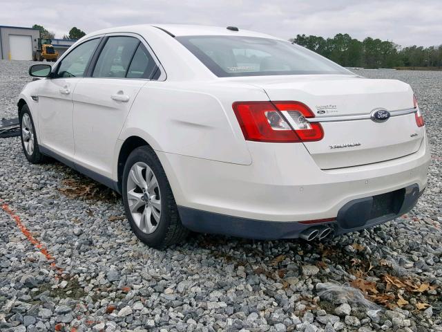 1FAHP2EW1AG101246 - 2010 FORD TAURUS SEL WHITE photo 3