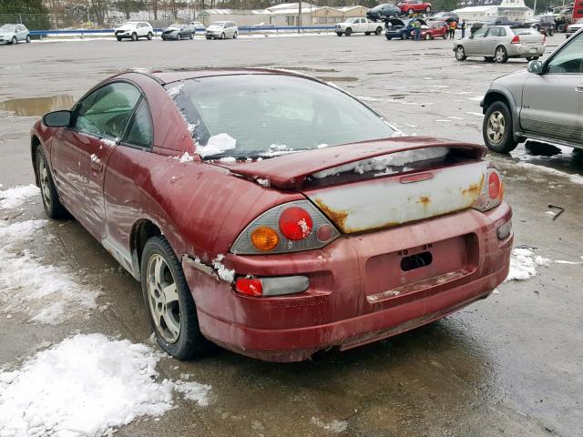 4A3AC44G53E153004 - 2003 MITSUBISHI ECLIPSE GS RED photo 3