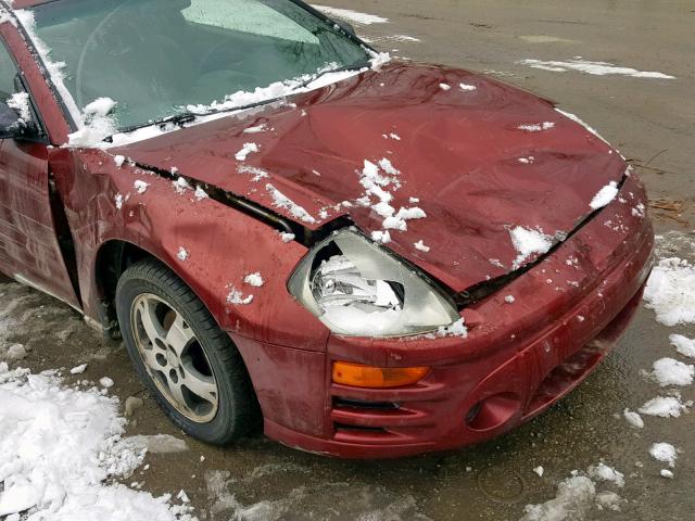 4A3AC44G53E153004 - 2003 MITSUBISHI ECLIPSE GS RED photo 9