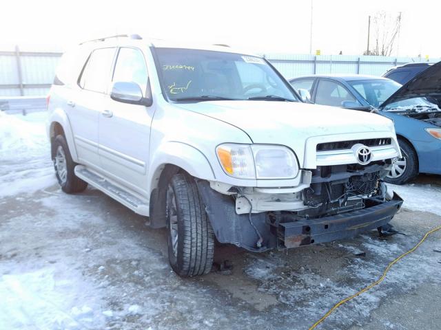 5TDBT48A27S284467 - 2007 TOYOTA SEQUOIA LI WHITE photo 1