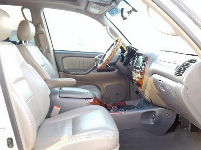 5TDBT48A27S284467 - 2007 TOYOTA SEQUOIA LI WHITE photo 5