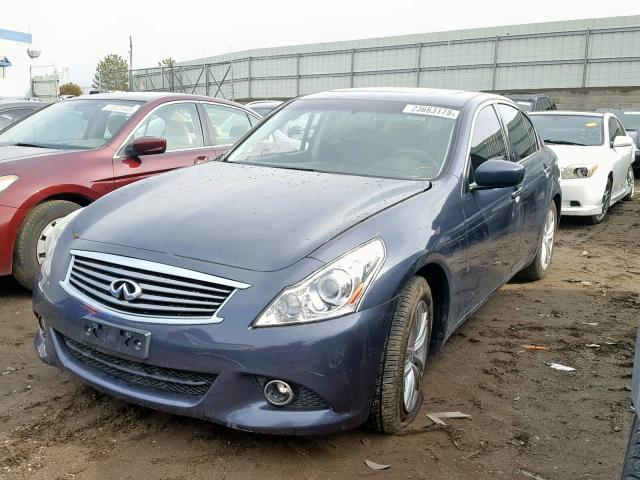 JN1CV6AR7AM451230 - 2010 INFINITI G37 BLUE photo 2