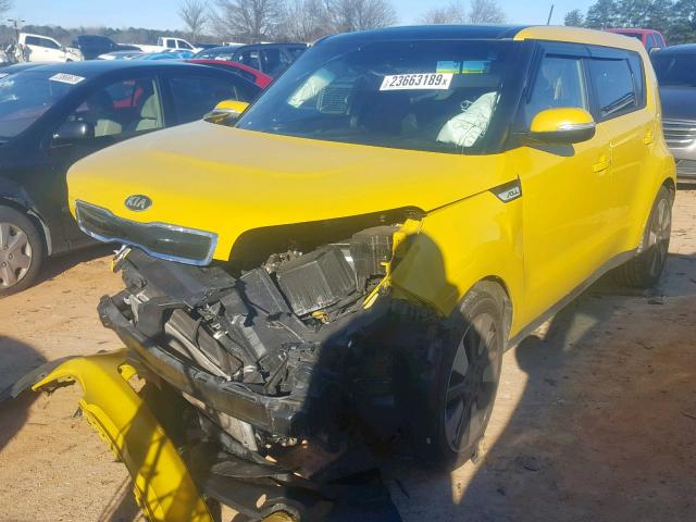 KNDJX3A58F7124237 - 2015 KIA SOUL ! YELLOW photo 2