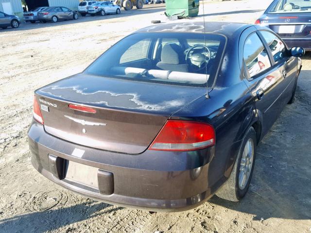 1C3EL46X54N382953 - 2004 CHRYSLER SEBRING LX BROWN photo 4