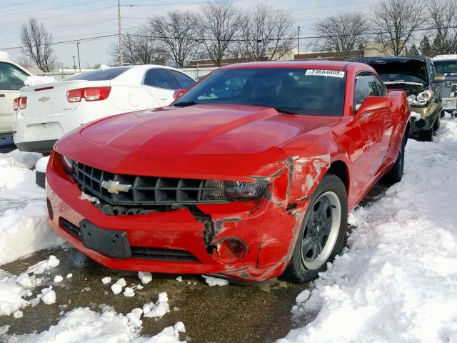 2G1FA1EVXA9179262 - 2010 CHEVROLET CAMARO LS RED photo 2