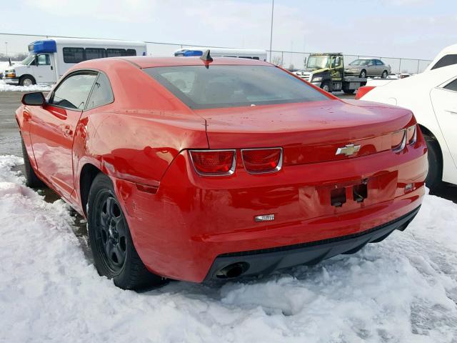 2G1FA1EVXA9179262 - 2010 CHEVROLET CAMARO LS RED photo 3