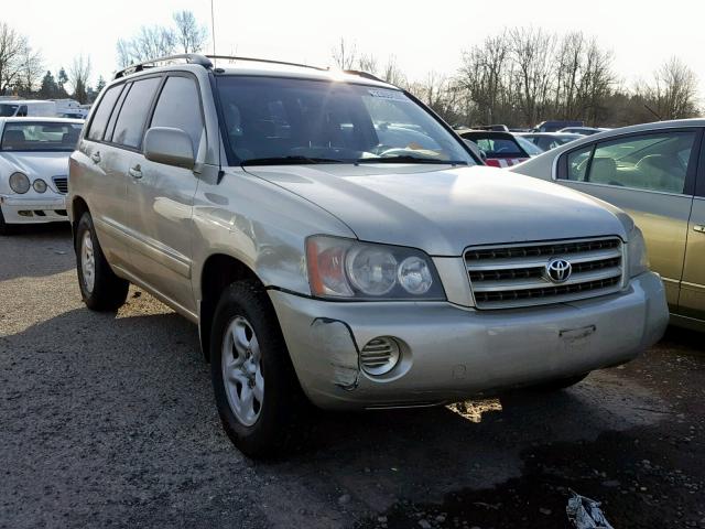 JTEHD21A720014518 - 2002 TOYOTA HIGHLANDER SILVER photo 1