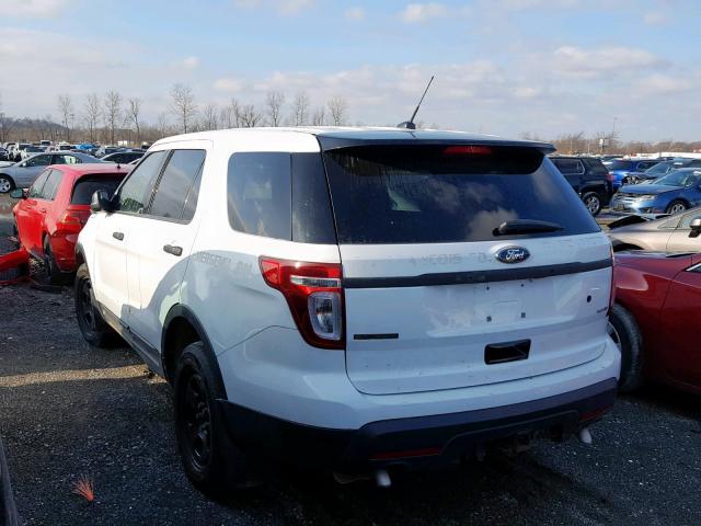 1FM5K8AR9FGC08871 - 2015 FORD EXPLORER P WHITE photo 3