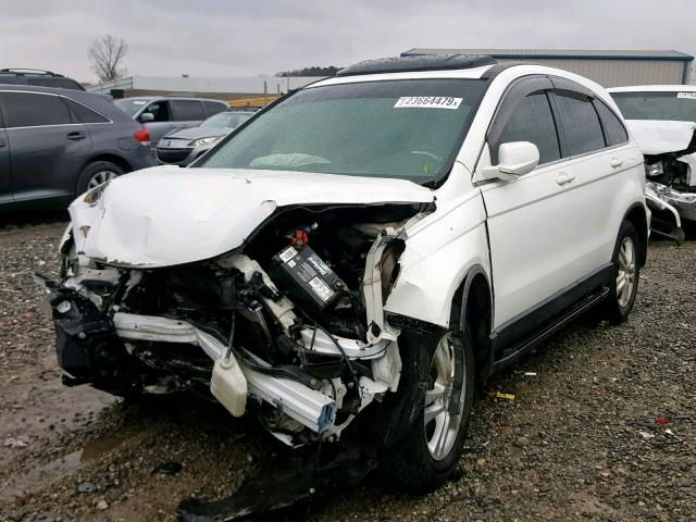 5J6RE3H76BL008269 - 2011 HONDA CR-V EXL WHITE photo 2