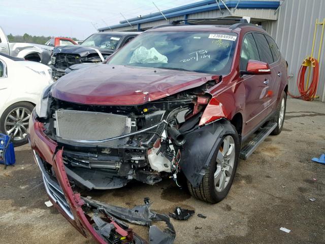 1GNKVJKD9HJ129285 - 2017 CHEVROLET TRAVERSE P BURGUNDY photo 2