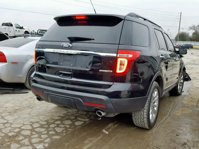 1FM5K7F85DGB31830 - 2013 FORD EXPLORER L BLACK photo 4