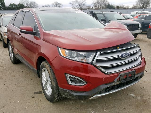 2FMPK4J83GBC40748 - 2016 FORD EDGE SEL RED photo 1