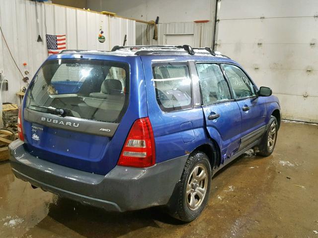 JF1SG63623H757677 - 2003 SUBARU FORESTER 2 BLUE photo 4