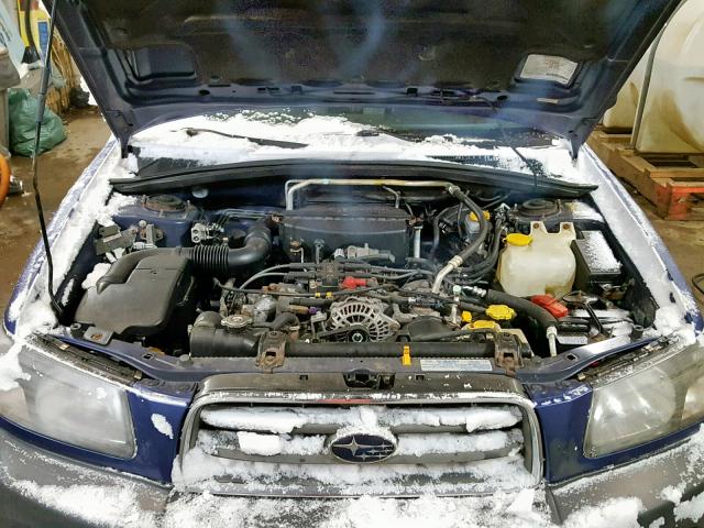 JF1SG63623H757677 - 2003 SUBARU FORESTER 2 BLUE photo 7