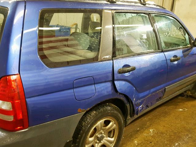 JF1SG63623H757677 - 2003 SUBARU FORESTER 2 BLUE photo 9
