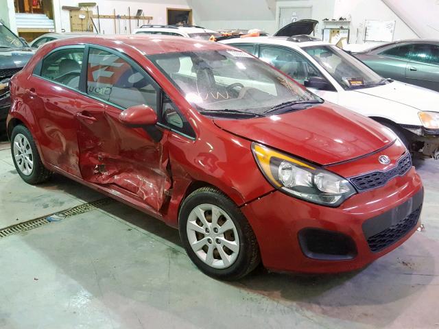 KNADM5A38D6213239 - 2013 KIA RIO LX RED photo 1