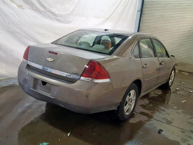 2G1WB58K279164169 - 2007 CHEVROLET IMPALA LS TAN photo 4