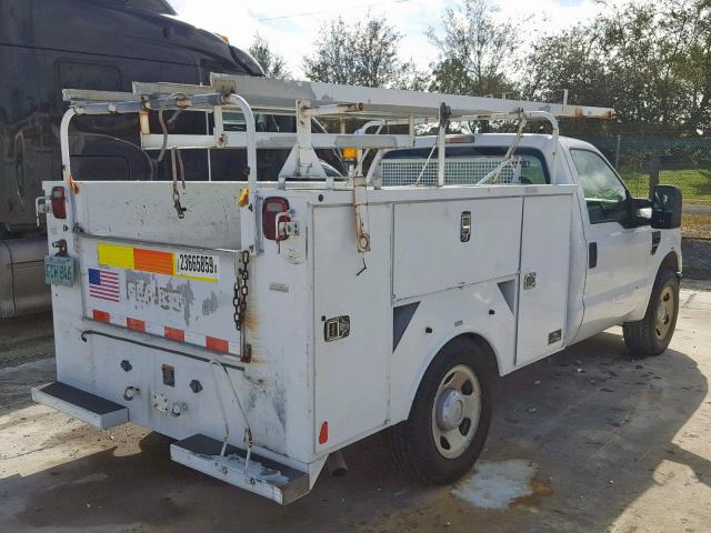 1FDWF30518EC94315 - 2008 FORD F350 SRW S WHITE photo 4