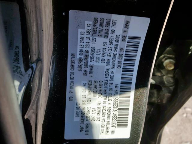 JM3TB38A180128885 - 2008 MAZDA CX-9 BLACK photo 10